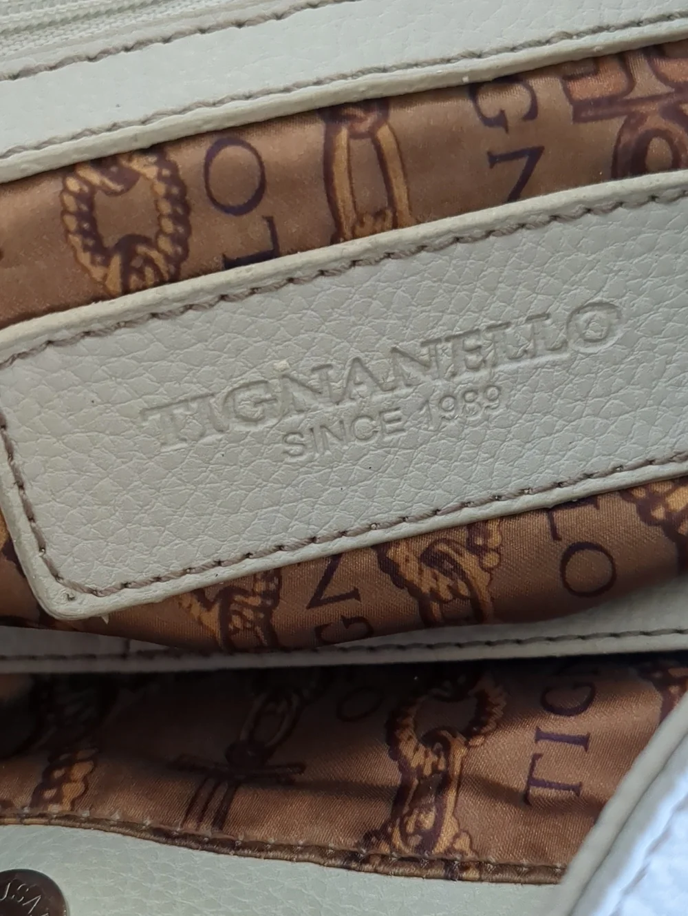 Tignanello Leather Hobo Shoulder Bag